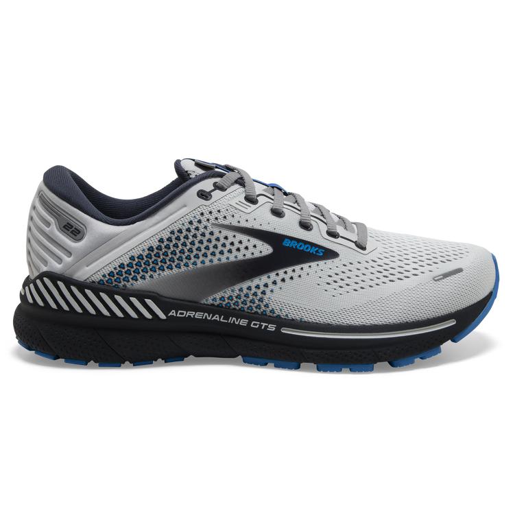 Brooks Adrenaline Gts 22 - Mens Supportive Walking Shoes - Oyster/India Ink/Blue (36941IHUO)